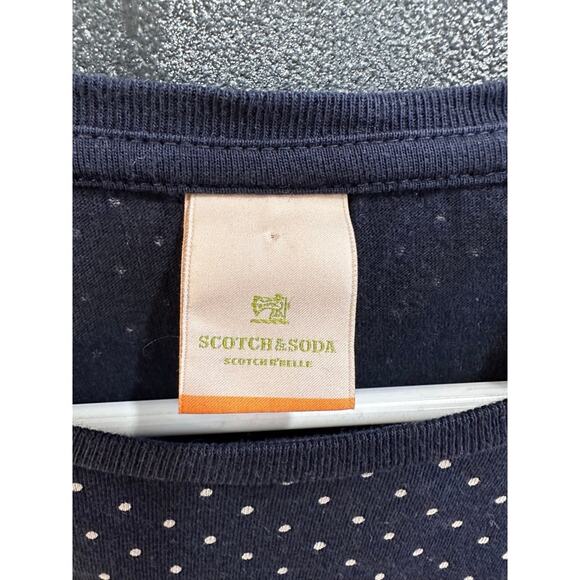 Scotch & Soda Polka Dot Concert Poster Shirt, VGUC, Sz 12/152cm (12A) - Picture 3 of 7